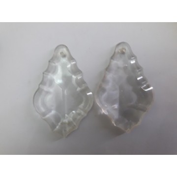 Vintage glass pendant 2” long