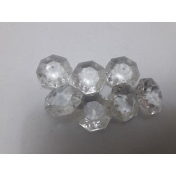 Vintage Czech octagon glass...