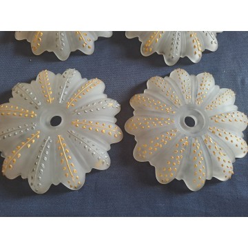 set of hand craved frosted...