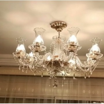 Chandelier with Etched...